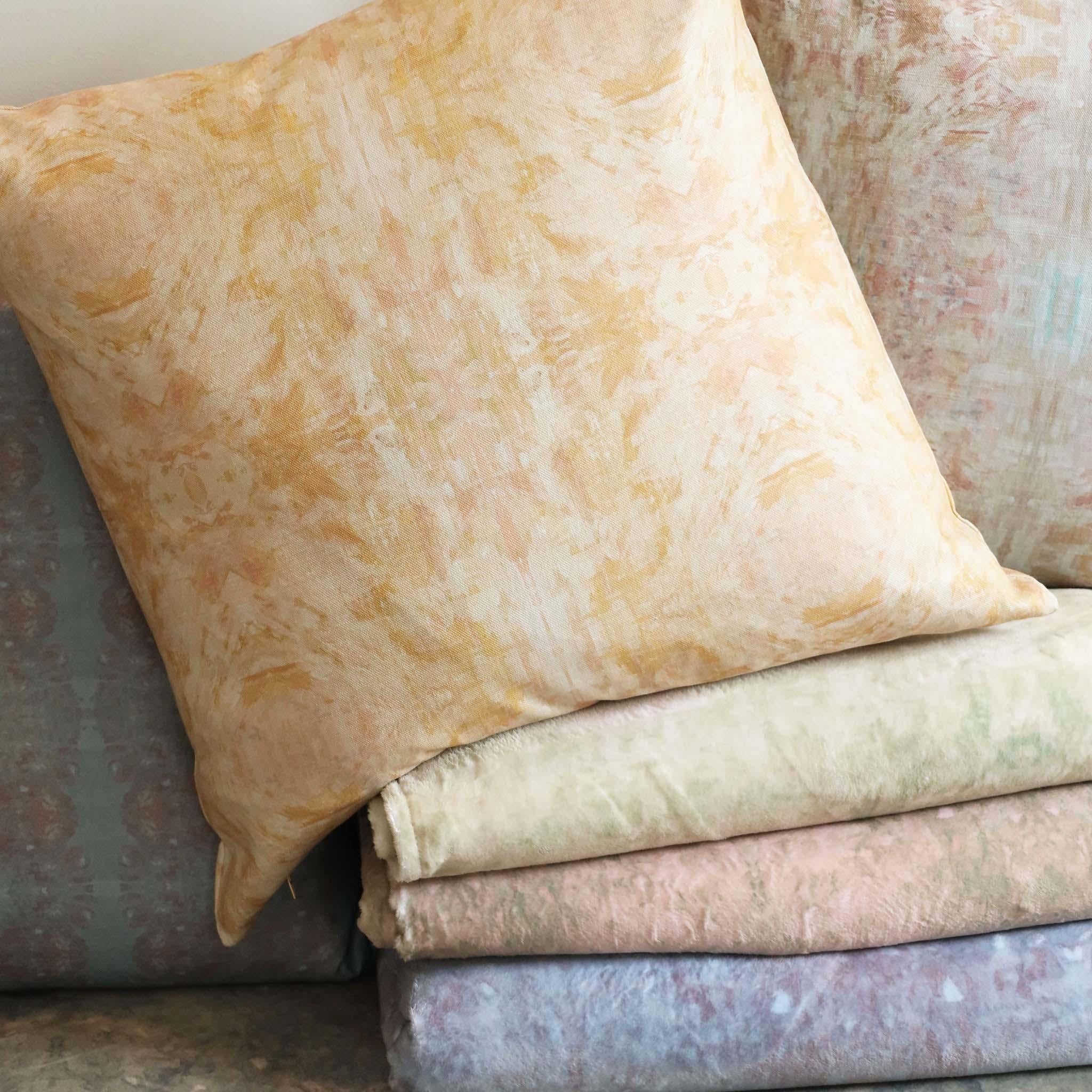 Luxury Yellow & Gold Wallpaper, Fabric & Pillows