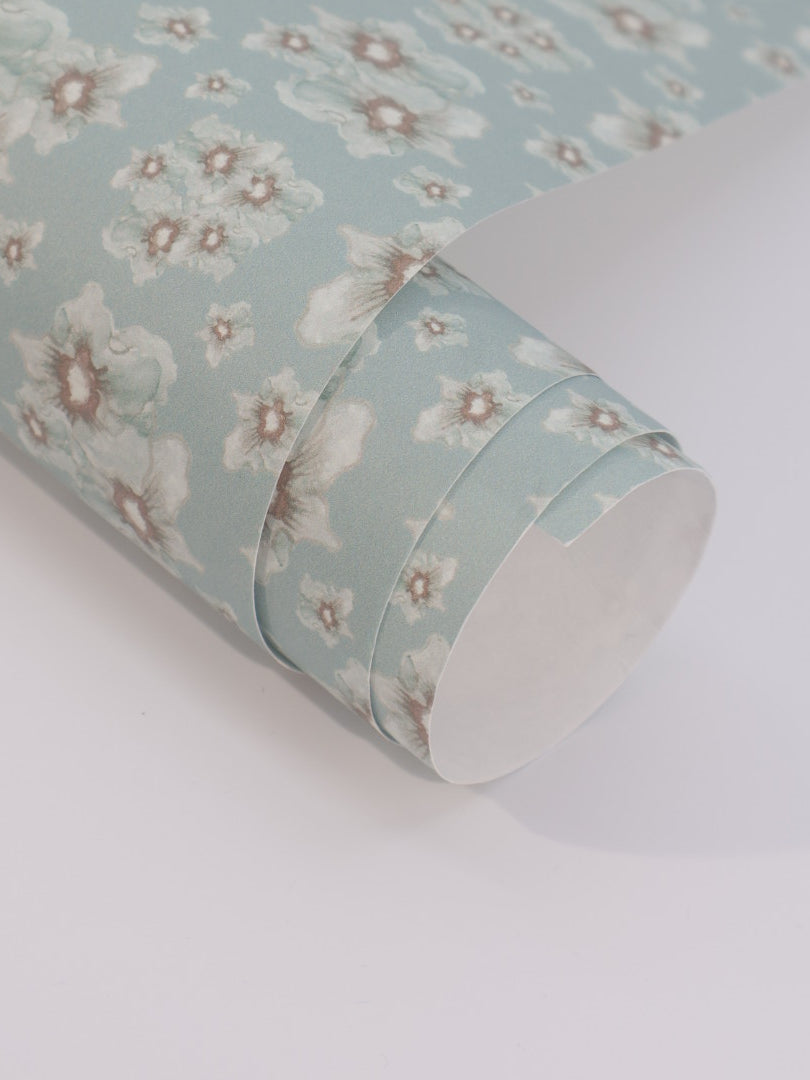 Cottage Garden luxury wallpaper with a small-scale floral pattern inspired by traditional English gardens, ideal for custom interiors, refined bedrooms, charming powder rooms, tailored living spaces, and luxury residential design projects.