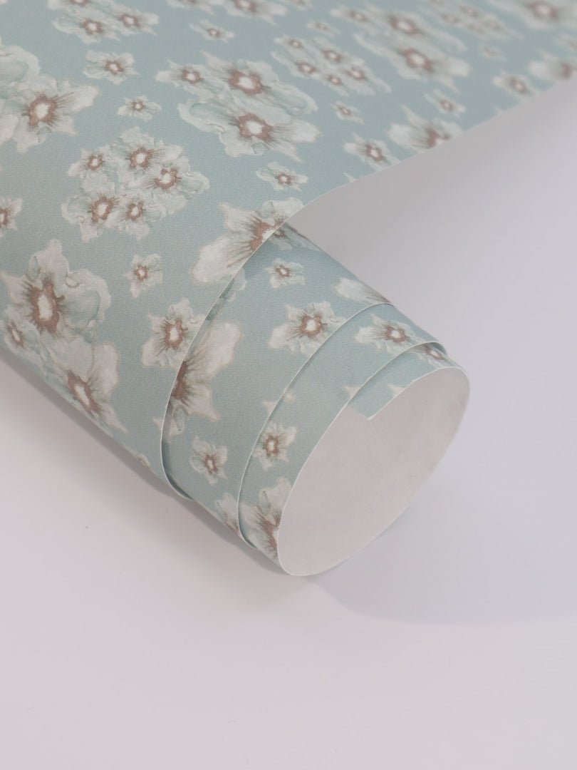 Cottage Garden luxury wallpaper with a small-scale floral pattern inspired by traditional English gardens, ideal for custom interiors, refined bedrooms, charming powder rooms, tailored living spaces, and luxury residential design projects.