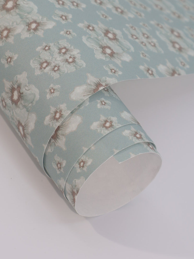 Cottage Garden luxury wallpaper with a small-scale floral pattern inspired by traditional English gardens, ideal for custom interiors, refined bedrooms, charming powder rooms, tailored living spaces, and luxury residential design projects.
