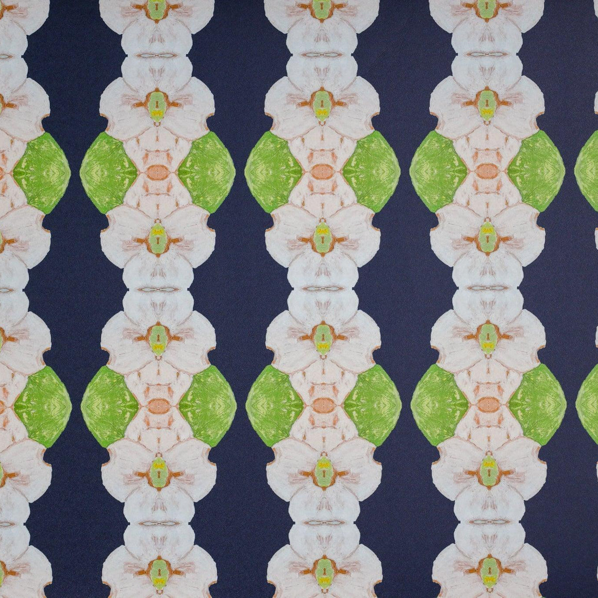 Flowering Dogwoods Navy Wallpaper - Truett Designs