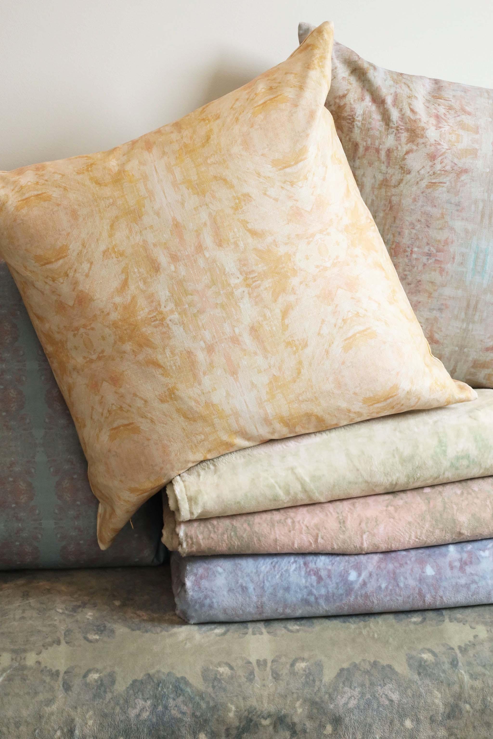 Luxury Yellow & Gold Wallpaper, Fabric & Pillows