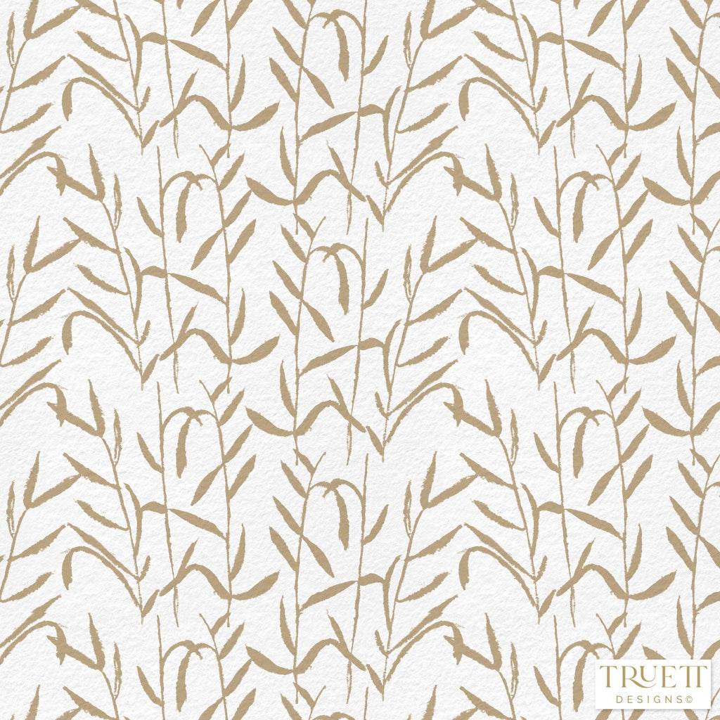 Botanic Brass Luxury Wallpaper - Truett Designs