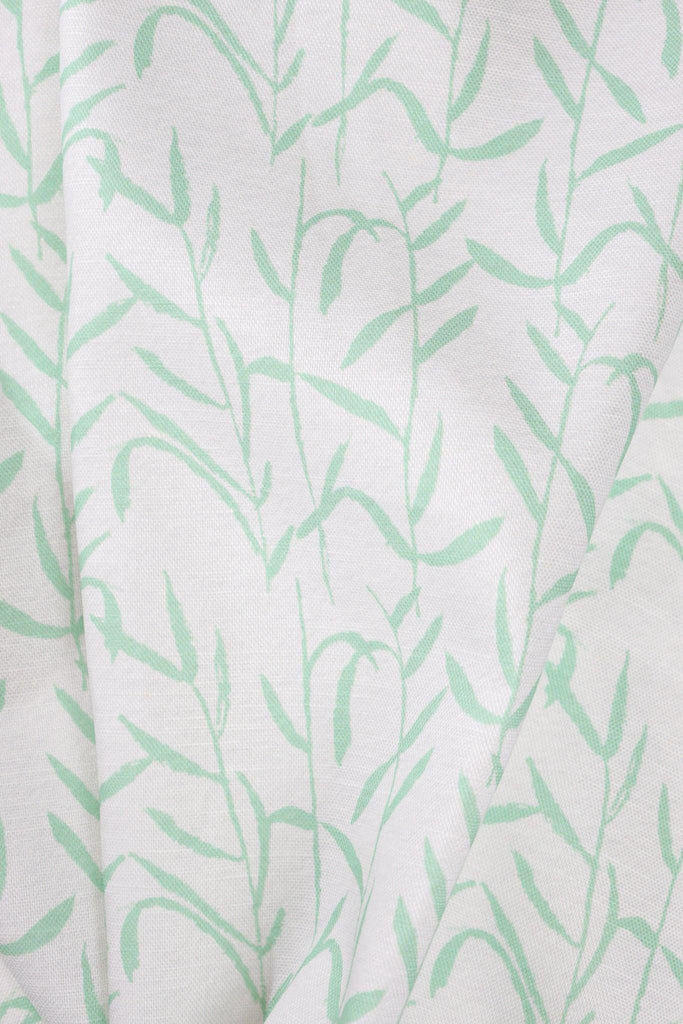 Botanic Mint Luxury Fabric - Truett Designs