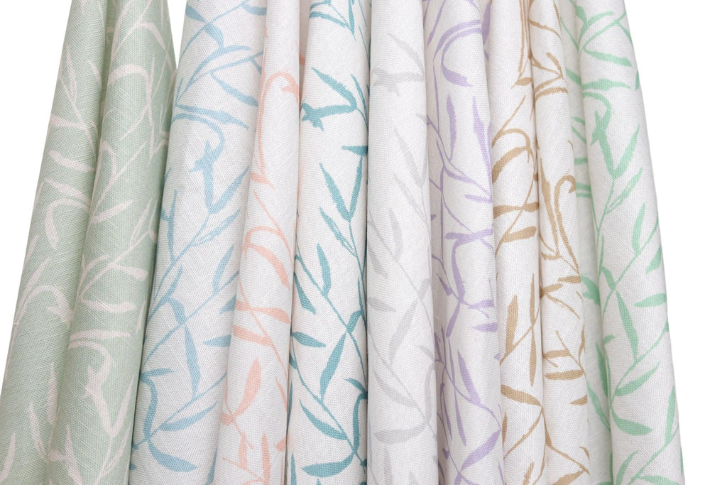 Botanic Mint Luxury Fabric - Truett Designs