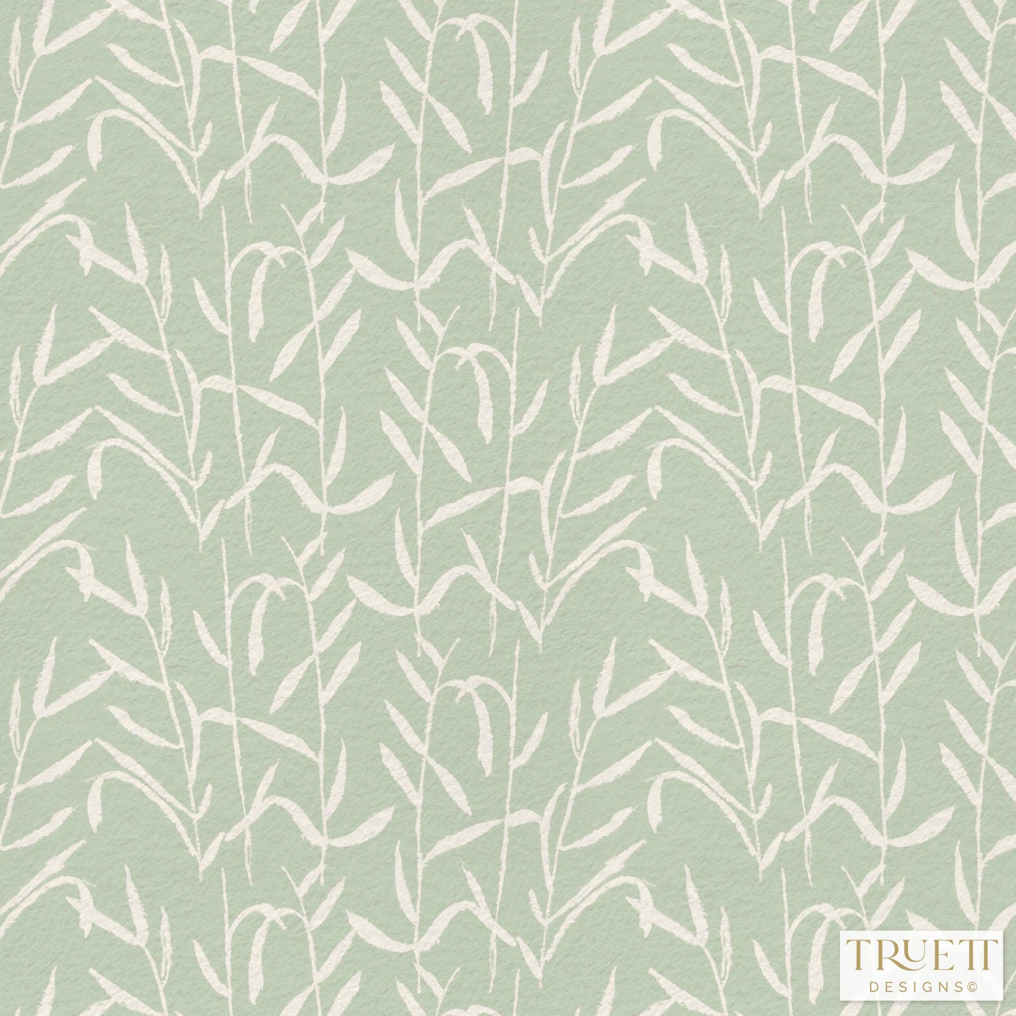 Botanic Sage Luxury Wallpaper - Truett Designs