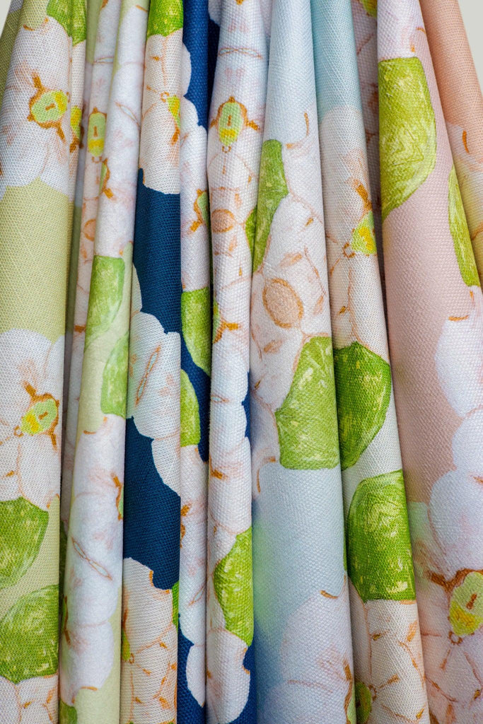 Flowering Dogwoods Fernwood Green Fabric - Truett Designs