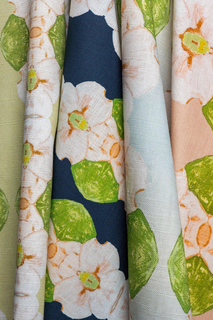 Flowering Dogwoods Fernwood Green Fabric - Truett Designs