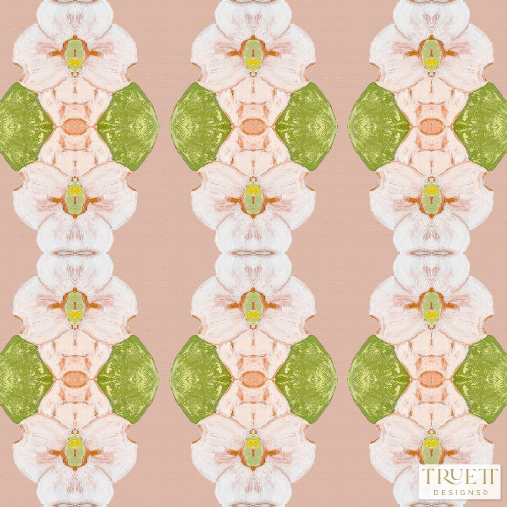 Flowering Dogwoods Light Pink Fabric - Truett Designs