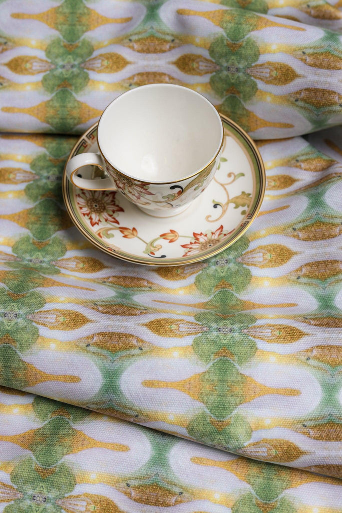 Gilt Gold & Pistachio 2 Fabric - Truett Designs