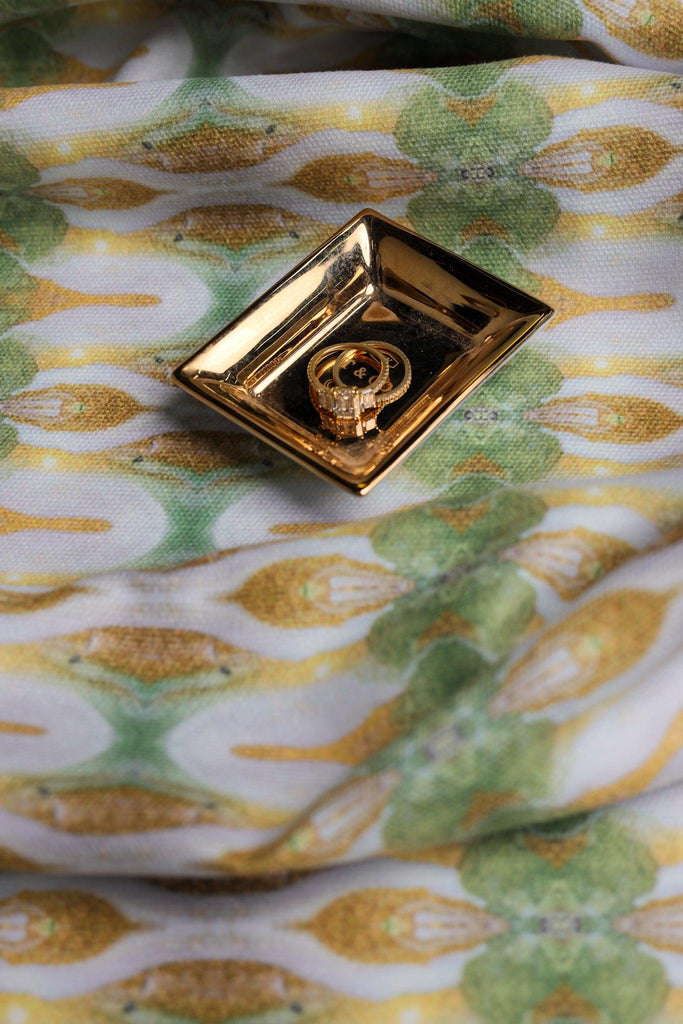 Gilt Gold & Pistachio 2 Fabric - Truett Designs