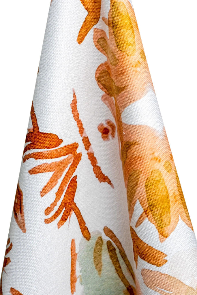 Orange Wildflowers I Fabric Large Repeat - Truett Designs