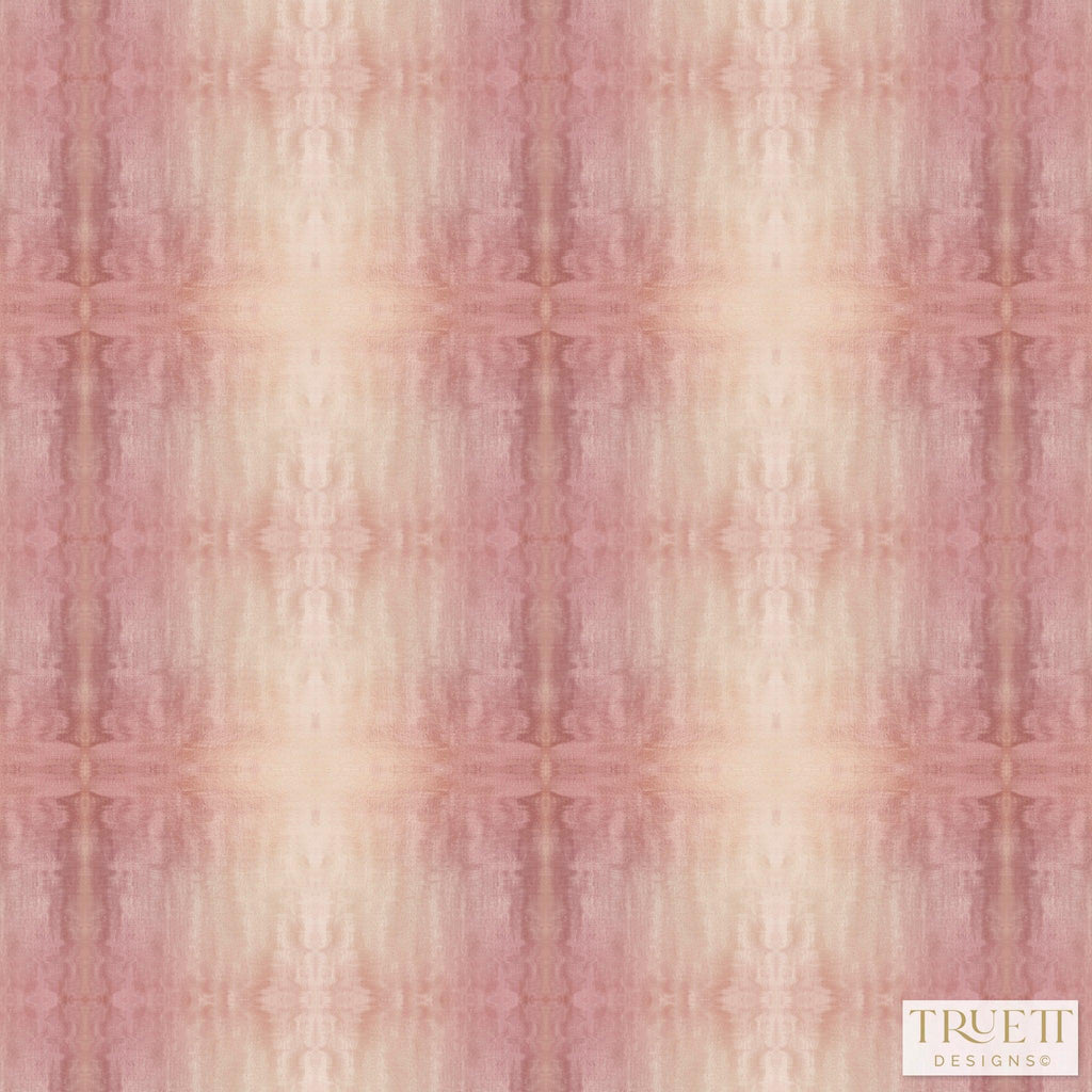 Painted Plaid Coral Wallpaper - Truett Designs