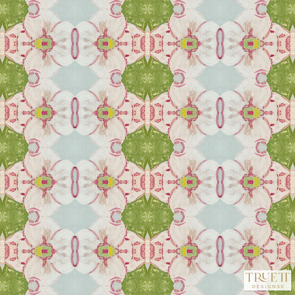 Pink Dogwoods Wallpaper - Truett Designs