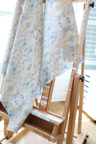 Luxury abstract fabric with layered organic movement inspired by Colorado River rock, designed for drapery, upholstery, bedding, and modern traditional interiors. Large-scale pattern with soft tonal variation and natural texture for collected luxury homes. Sustainably printed and handcrafted in England by Truett Designs.