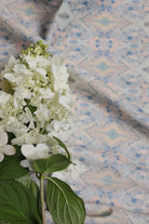 Luxury abstract fabric with layered organic movement inspired by Colorado River rock, designed for upholstery, drapery, bedding, and modern traditional interiors. Small-scale repeat with soft tonal variation and natural texture for collected luxury homes. Sustainably printed and handcrafted in England by Truett