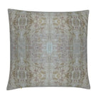 The Gardens Bronze Iris luxury decorative pillow featuring an abstract floral pattern with layered artistic movement and rich bronze, plum, and earthy tones, handcrafted in England for luxury living rooms, designer-curated interiors, thoughtfully layered spaces, and modern traditional homes.