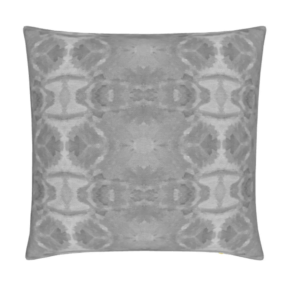 Trees Ash Luxury Pillow by Truett Designs featuring an abstract botanical pattern inspired by oak leaves in sophisticated ash gray and soft neutral tones. Handcrafted in England from sustainably printed luxury fabric, this designer decorative pillow offers a fresh, modern interpretation of a nature-inspired design. The versatile palette brings subtle texture, depth, and contemporary elegance to sofas, beds, accent chairs, and window seats. Ideal for interior designers seeking luxury throw pillows, artisan-c