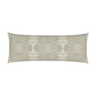 Trees Putty Luxury Bolster Pillow by Truett Designs featuring an abstract botanical pattern inspired by oak leaves in soft putty and warm neutral tones. Handcrafted in England from sustainably printed designer fabric, this luxury bolster pillow adds subtle pattern, organic texture, and timeless elegance to beds, sofas, window seats, and custom interiors. Ideal for interior designers seeking artisan-crafted decorative pillows, neutral home décor, luxury textiles, and sophisticated layering pieces for traditi