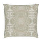 Trees Putty luxury decorative pillow featuring an abstract organic pattern in warm neutral tones, handcrafted in England for luxury living rooms, designer-curated interiors, modern traditional homes, and layered interior design projects.