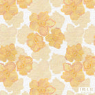 Luxury yellow floral wallpaper featuring the Trois Fleurs pattern, a non-directional botanical design ideal for walls, ceilings, breakfast rooms, powder rooms, and modern traditional interiors.