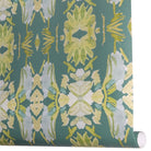 Luxury abstract floral wallpaper in rich dark green tones with layered organic movement, designed for modern traditional and collected interiors.