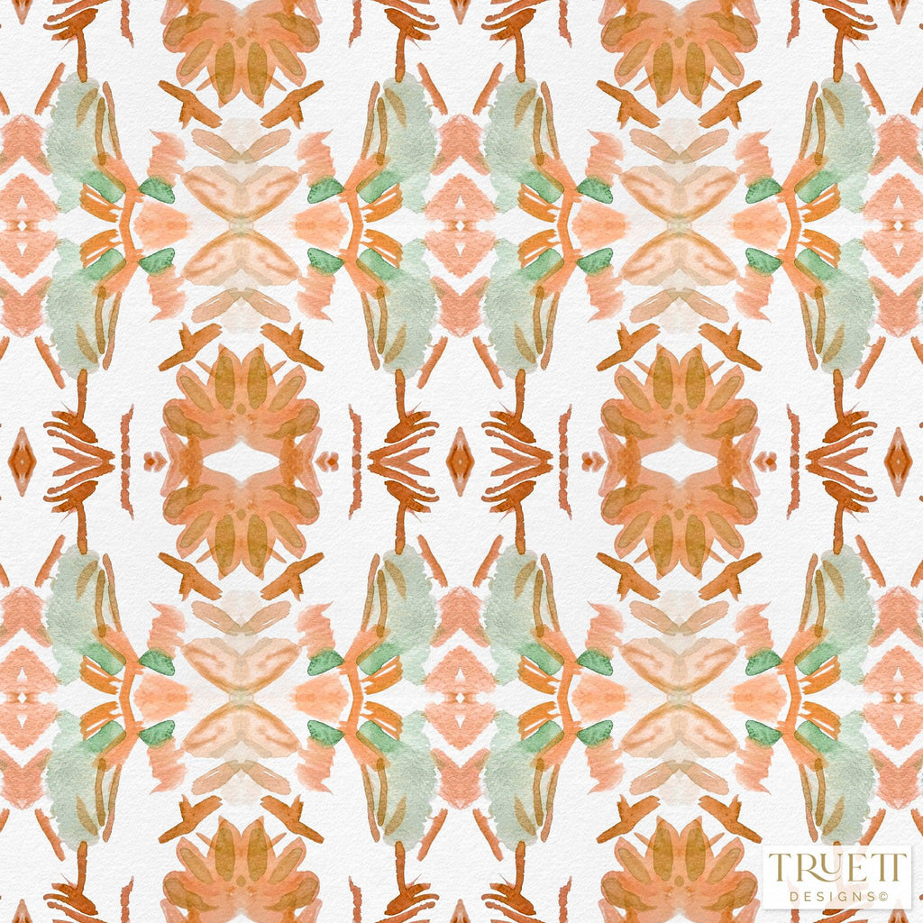 Wildflowers I Orange Wallpaper - Truett Designs