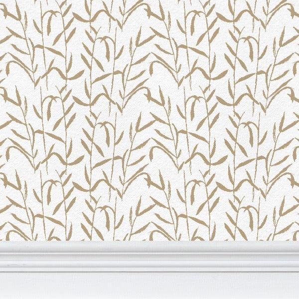 Botanic Brass Luxury Wallpaper - Truett Designs