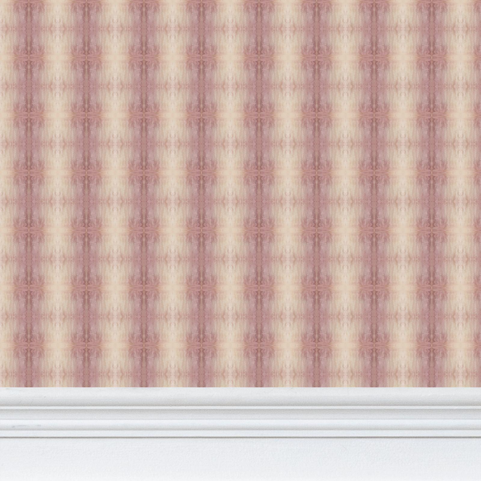 Painted Plaid Coral Wallpaper - Truett Designs